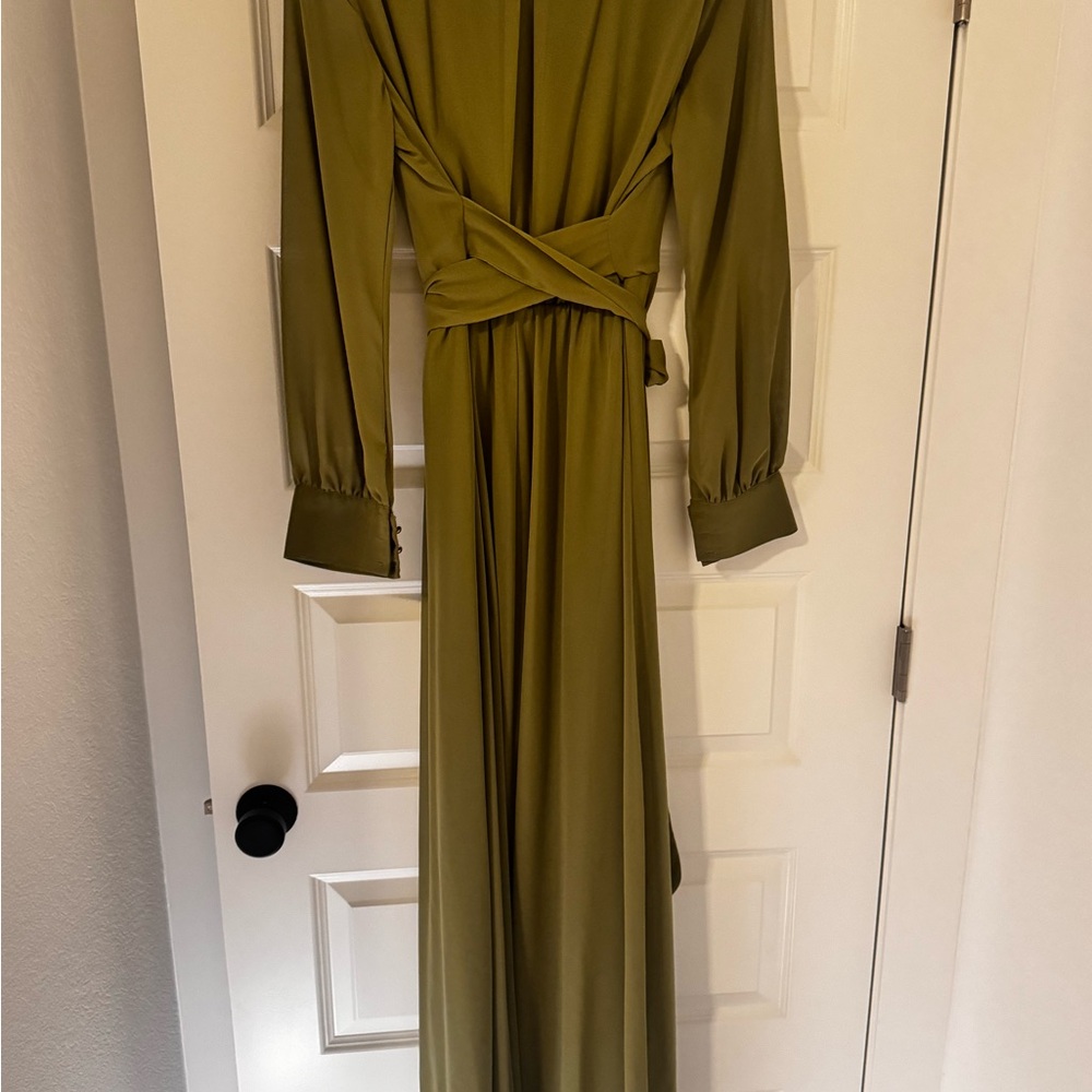 SOLD - Baltic Born Olive Long Sleeve Dress - Picture 5 of 11